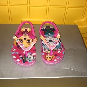 PAW PATROL PINK FLIP FLOP
